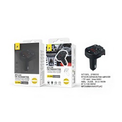 ADAPTADOR DE TRANSMISSOR BLUETOOTH ONEPLUS NE NT7003 MICROFONE/ECRÃ DE LED/USB/CARTÃO TF/FM PRETO ADAPTADOR DE TRANSMISSOR BLUETOOTH ONEPLUS NE NT7003 MICROFONE/ECRÃ DE LED/USB/CARTÃO TF/FM PRETO